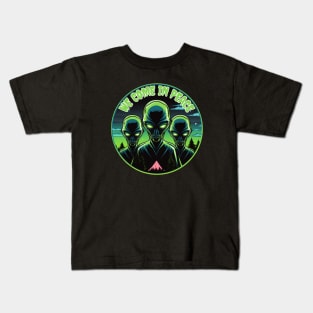 We Come In Peace Kids T-Shirt